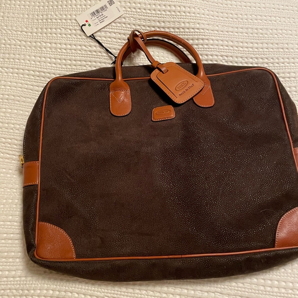 NWT Bric's Life Briefcase with Leather Trim -great graduation present!!!